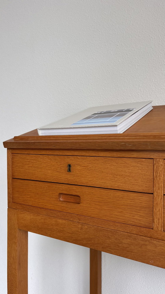 Image 1 of Vintage lectern - desk oak