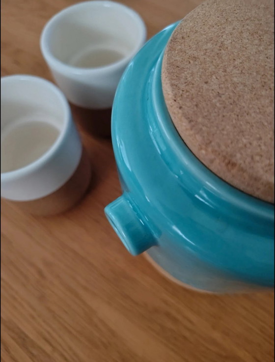 Image 1 of Set teiera di design Alma Gémea, ceramica portoghese e sughero