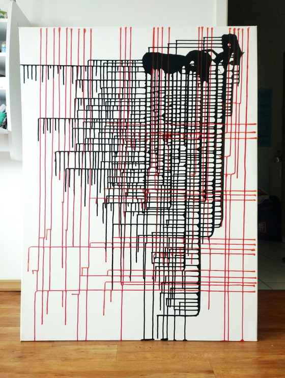 Antadze Abstract Composition XXL – Paintings & Drawings, Canvas (photo 7 of 15)