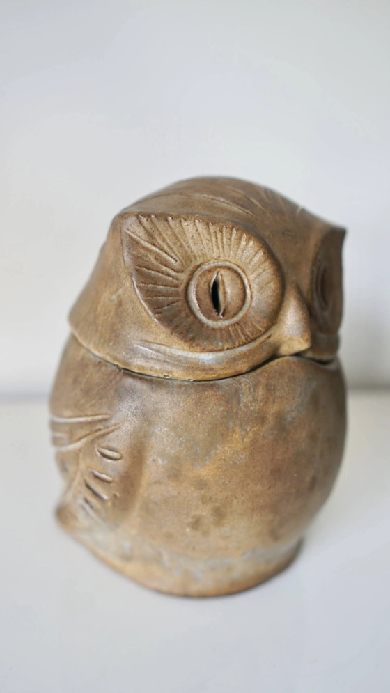 Ceramic owl sculpture - signed Agnès Escala - France, 1960s – Decorative Objects, Porcelain, Vintage (photo 2 of 16)
