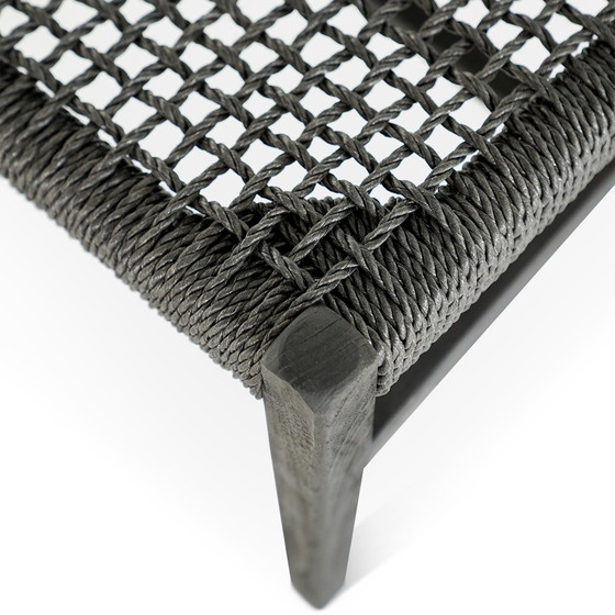 Image 1 of Castle Line Teak Black lounge chair (set of 2) with side table