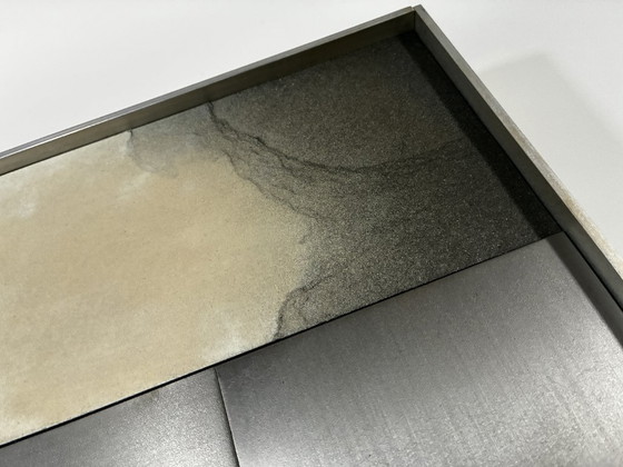 Image 1 of Horloge Murale XL • Otto Louis • Métal/Pierre/Bois • 50 cm x 50 cm • 1975 