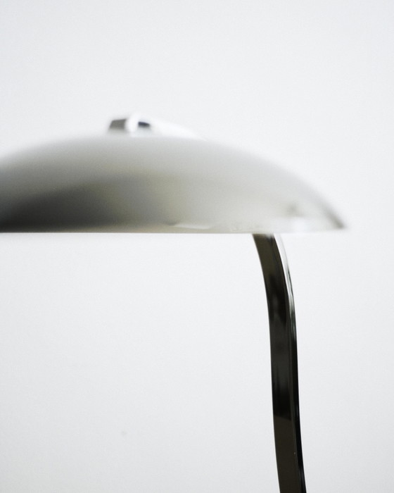 Veneta Lumi Vintage Table/Desk Lamp - Glossy Black Metal / Space Age - 1970s/1980s (photo 2 of 5)