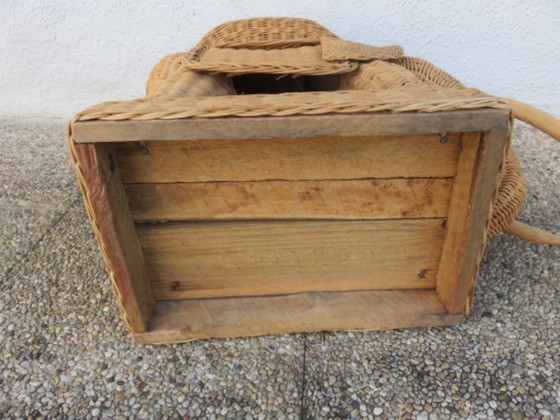 Image 1 of Rattan elephant side table or end table from the 60s/70s