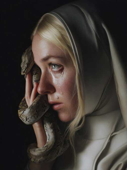 Alberto Ricardo - Il silenzio di Eva - Litografia d'artista