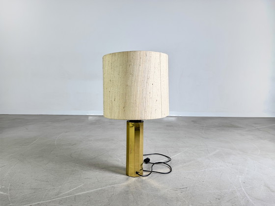 Image 1 of Lampe de table Midcentury Lampadaire en laiton Lampe vintage 1960