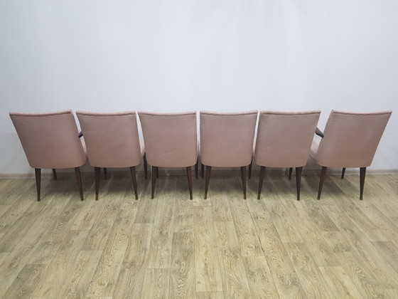 Table et Chaises Mid-Century, années 1960-1970, Ensemble de 7 – Salles à manger complètes (photo 28 of 30)