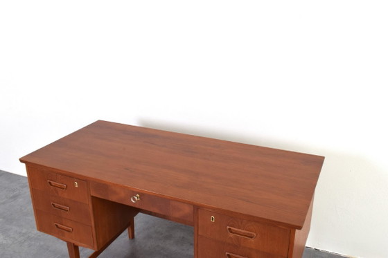 Image 1 of Bureau de direction danois moderne en teck, style Mid-Century Modern, années 1960