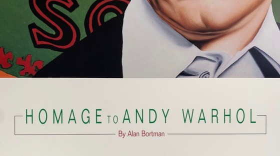 Image 1 of Alan Bortman: "Hommage an Andy Warhol". In der Platte signiert.