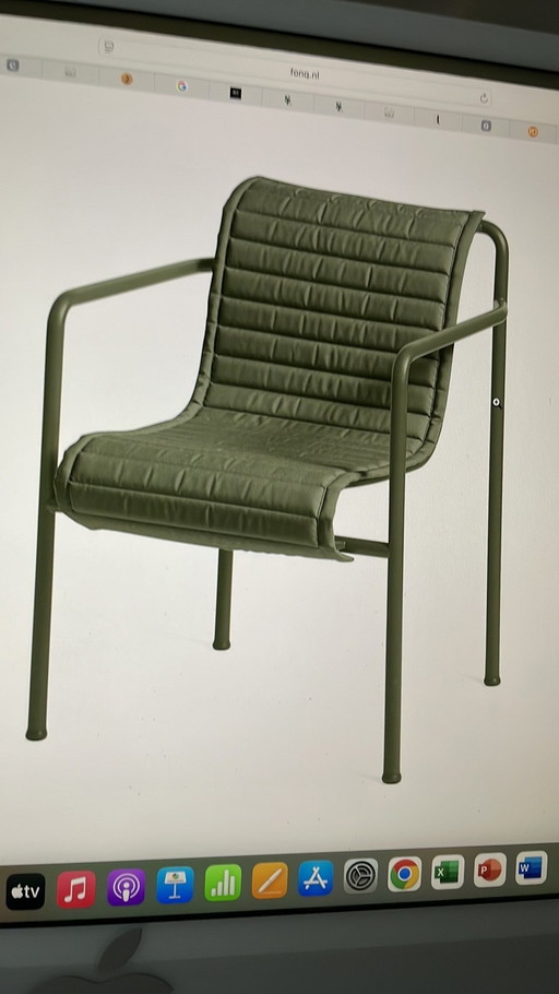 Foin pallisade chaises olive garden avec accoudoir et coussin