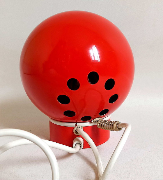 Image 1 of Lita ball lamp bright red Space Age 70s
