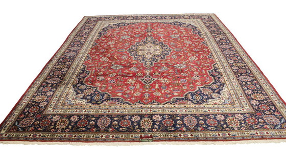 Image 1 of Tappeto persiano originale Keshan, Kashan Rosso 358 x 278 cm Ottime condizioni Classico Antico