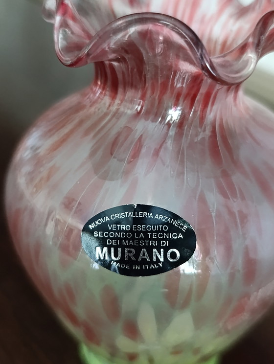Murano Style Art Glass Vase (photo 6 of 7)
