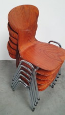 Chaise vintage Pagholz School, design industriel rétro années 60