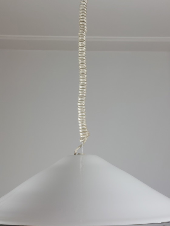 Image 1 of Vintage Mid Century Leucos Designer Deckenlampe Pendelleuchte Italien 