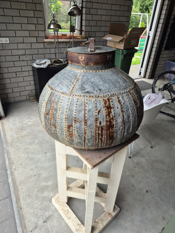 Splendida Lampada Brocca d'Acqua Indiana, Industriale, Originale e Autentica! – Lampade a sospensione (photo 6 of 7)