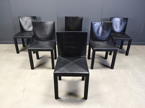 Image 1 of Sillas de comedor Arcadia de Paolo Piva para B&B Italia, juego de 6