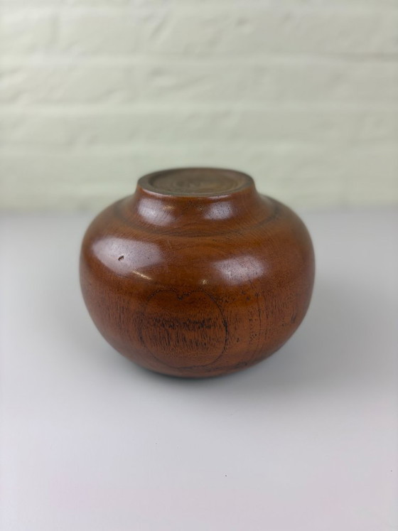 Image 1 of Ciotola vintage danese in teak – Stile moderno di metà secolo