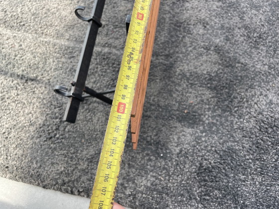 Image 1 of Appendiabiti scandinavo vintage in legno di teak e metallo degli anni '50