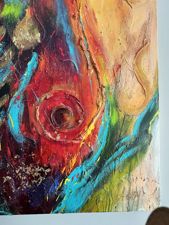 Image 1 of Painting 'I'm enough' by Adry, 120x120 cm, acrylic on canvas