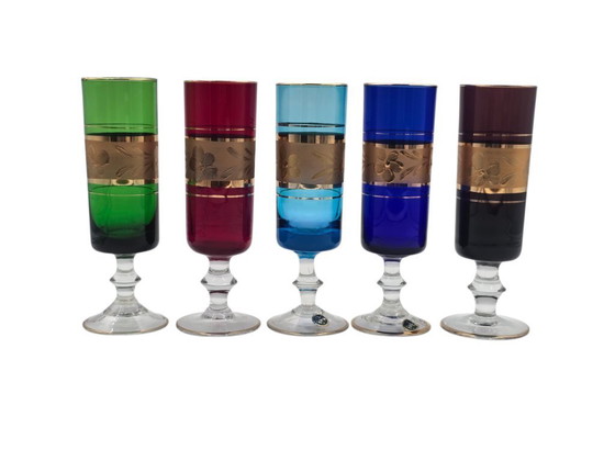 Image 1 of 5 Italiaanse vintage Champagne glazen