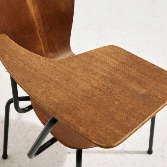 Image 1 of MK11023 Teak chair with writing tablet