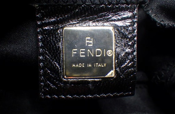 Fendi Mamma Baguette Shoulder Bag, Leather, Metal, Black (photo 11 of 14)
