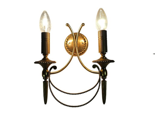 Néoclassique - Gaetano Scolari pour Sciolari - doré - Italie - années 1960