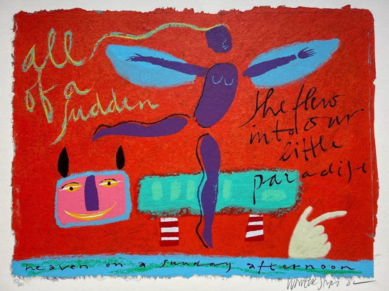 Image 1 of Serigrafía Wouter Stips - El paraíso en una tarde de domingo