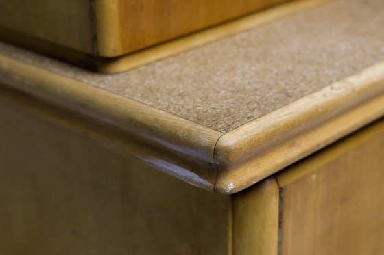 Image 1 of Vorratsschrank/Küchenbuffet mit wunderschönen, gebogenen Glastüren