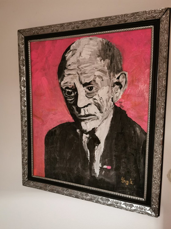 Image 1 of Portrait Karl Valentin Kunst Gemälde Pop Art