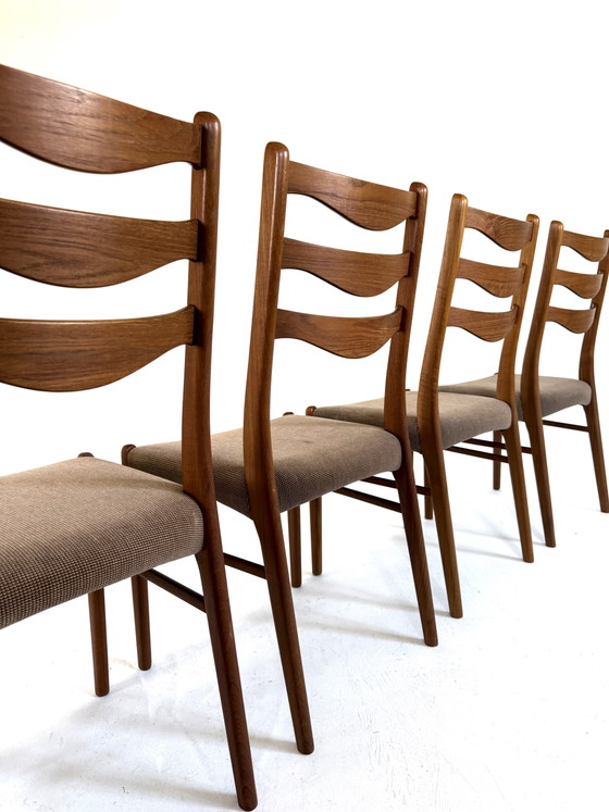 Image 1 of 6x vintage eetkamerstoel, Arne Wahl Iversen ‘60