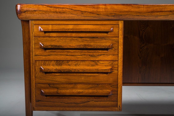 Image 1 of Moderner dänischer Chefschreibtisch Palisander von Ib Kofod Larsen für Faarup Møbelfabrik, 1960