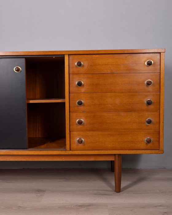 Image 1 of VINTAGE 1960S SIDEBOARD IN TEAK WOOD BY ITALIAN DESIGN