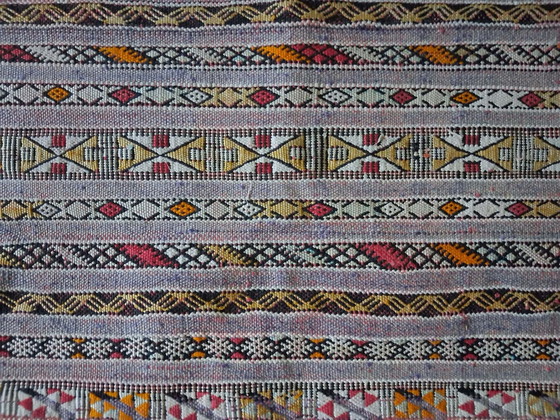 Kilim Berbero fatto a mano 180×125cm, Tappeti, Lana, Multicolore (foto 4 di 14)