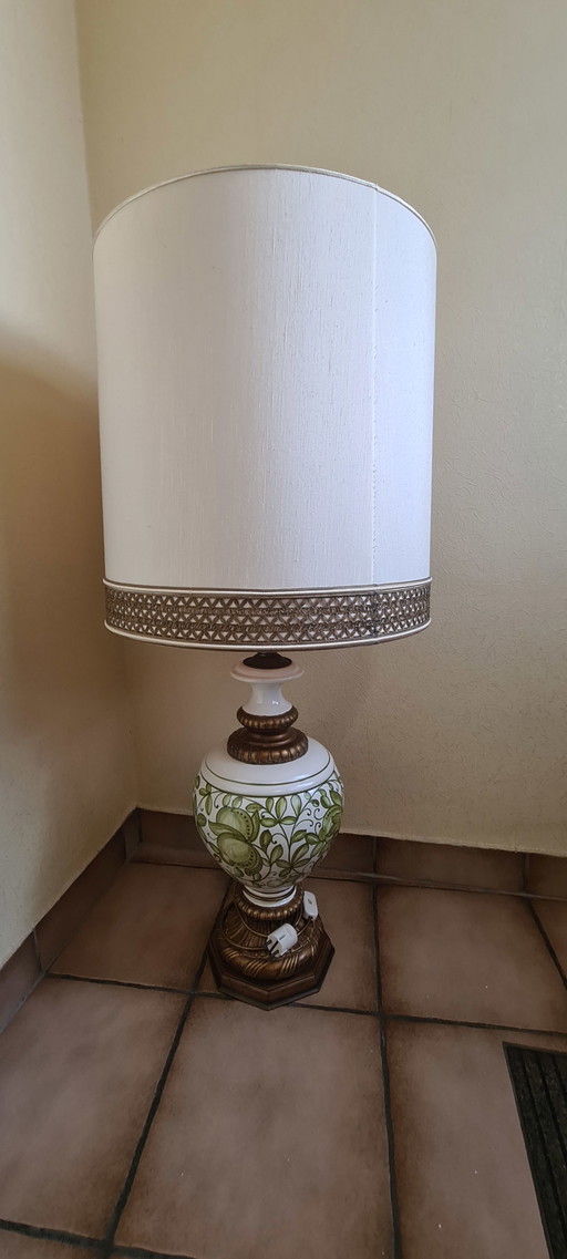 Lámpara de mesa de cerámica auténtica vintage