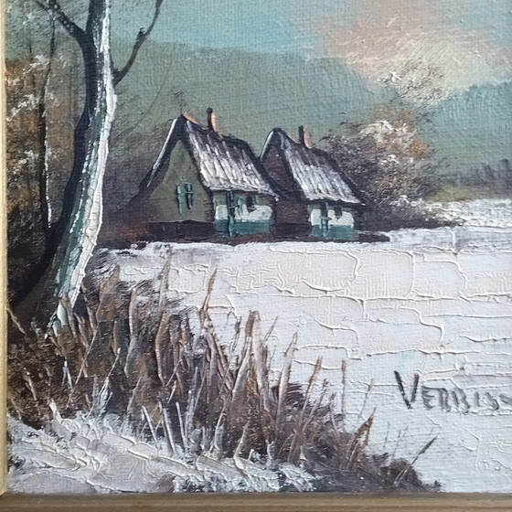 Image 1 of 2 tableaux Paysage flamand par Luc Verbist