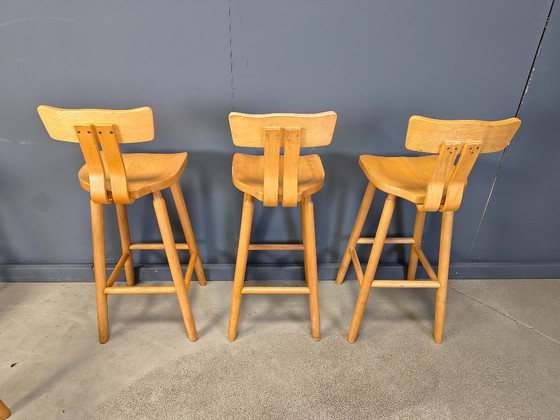 Image 1 of Sgabelli da bar brutalisti di metà secolo, anni '60 - set da 6