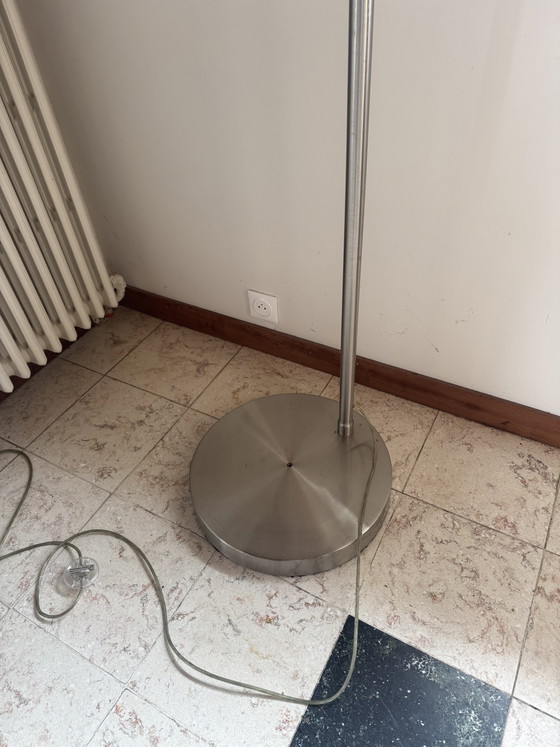 Image 1 of XXL vintage design arched floor lamp – In the style of the Castiglioni brothers – 1970s