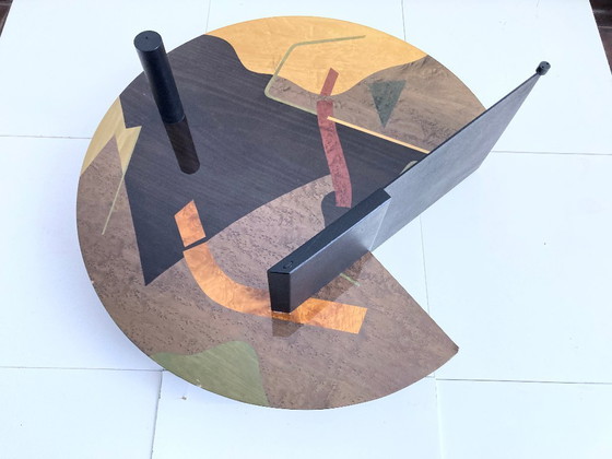 Image 1 of Tavolino italiano postmoderno nello stile di Carlo Malnati anni '80-'90