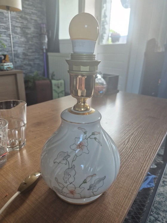 Image 1 of Società Porcellane Artistiche Vintage Table Lamp