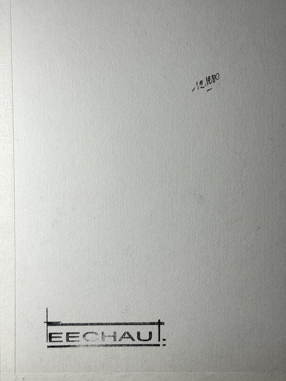 Image 1 of Eugène Eechaut (1928-2019) - framed ink diptych - 1980s, 