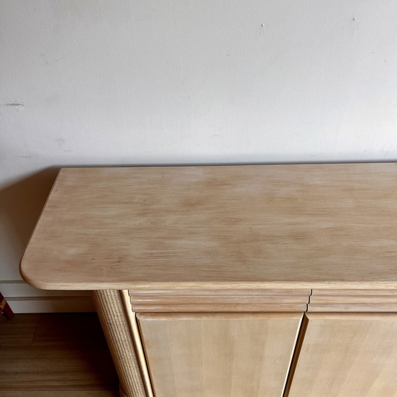 Image 1 of Buffet et commode en rotin de design italien