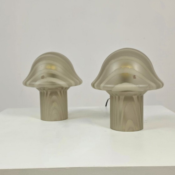 Peill & Putzler Mushroom Lampade Set 2x Vintage Mid Century – Lampade da tavolo, Glass (photo 6 of 6)