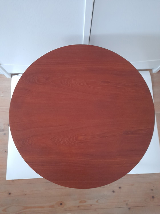 Image 1 of Mooie Scandinavische teakhouten werktafel of bijzettafel