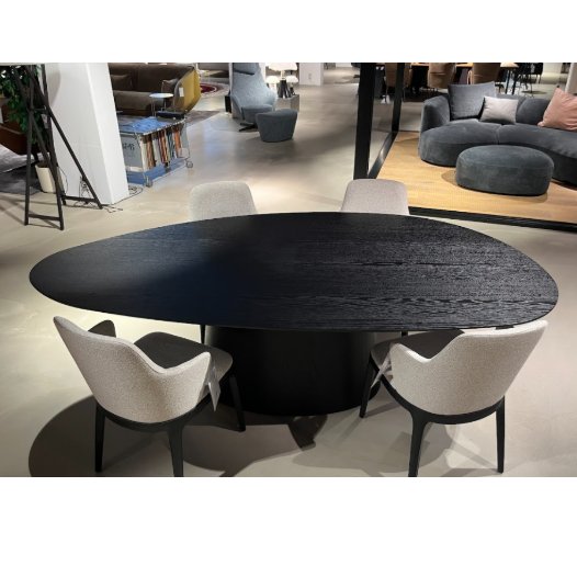 Image 1 of Salgueiro Orion dining table - 240x120 with Nice dining chair (set of 4)