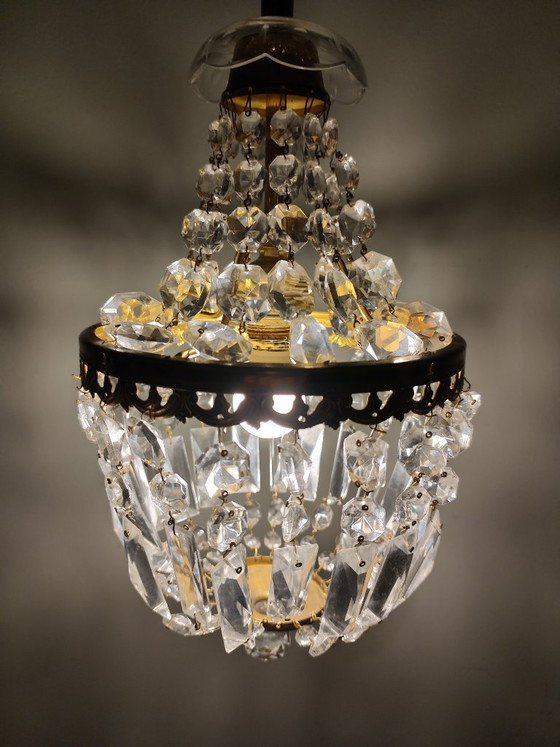 Lustre montgolfière ancien – Glass (photo 10 of 16)