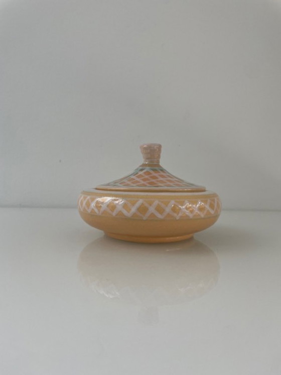 Image 1 of Portagioie vintage dipinto a mano di D. Baldi