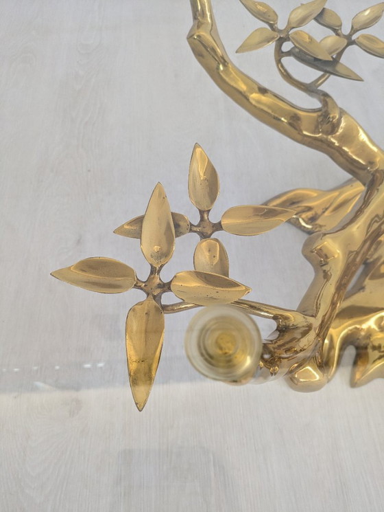 Image 1 of Willy Daro - Tavolino - Bonzaï - Ottone, vetro