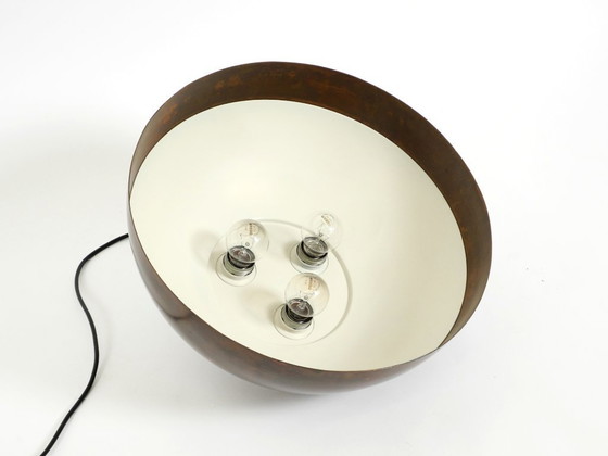 Image 1 of Rare Original 1960s Large Space Age Pendant Lamp with Copper Shade by Beisl Leuchten